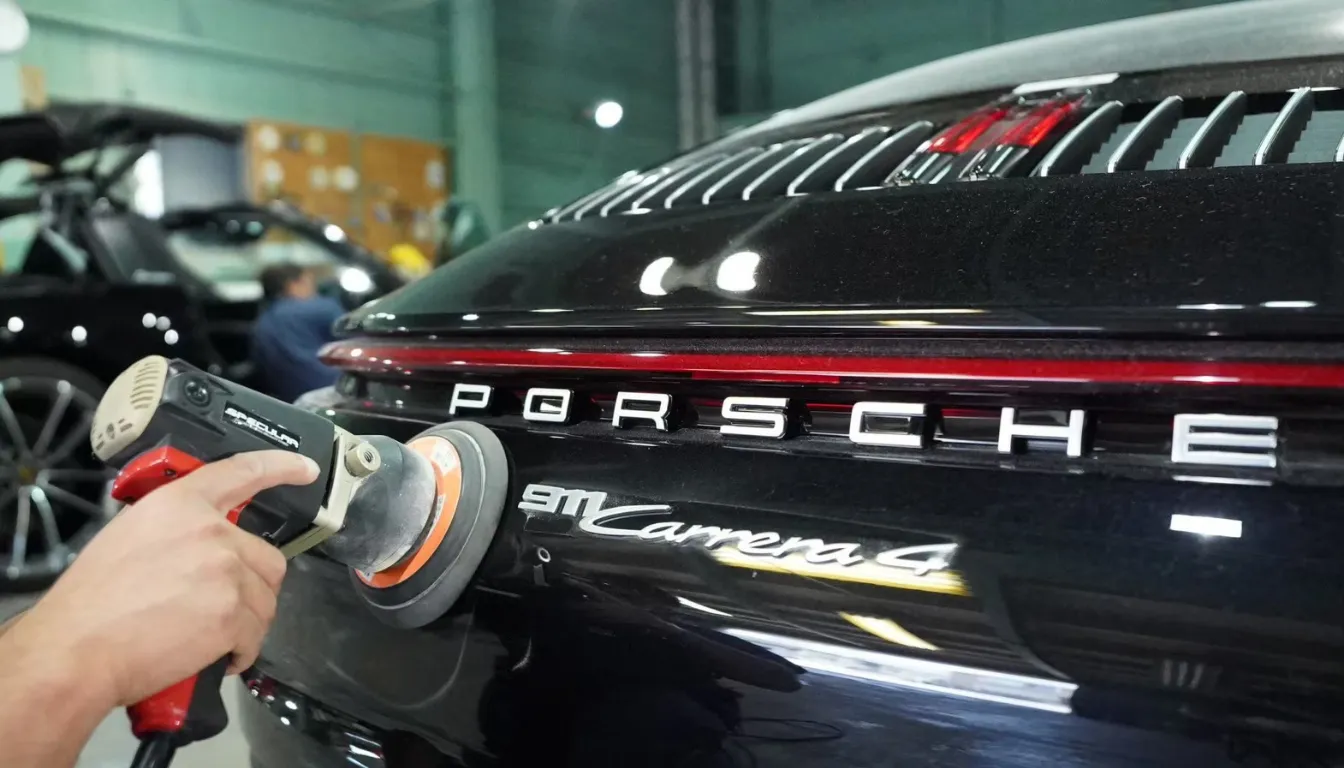 高級車のボディ研磨・ディテイリング施工